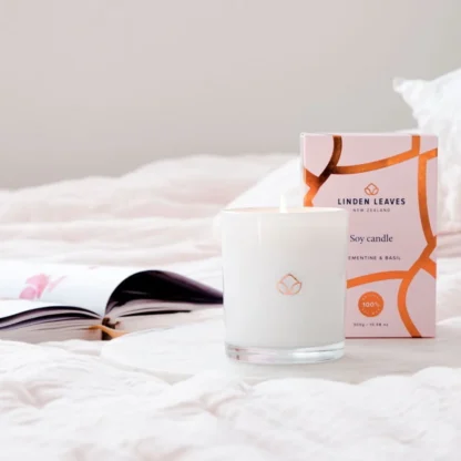 Clementine and Basil Soy Candle - Image 3